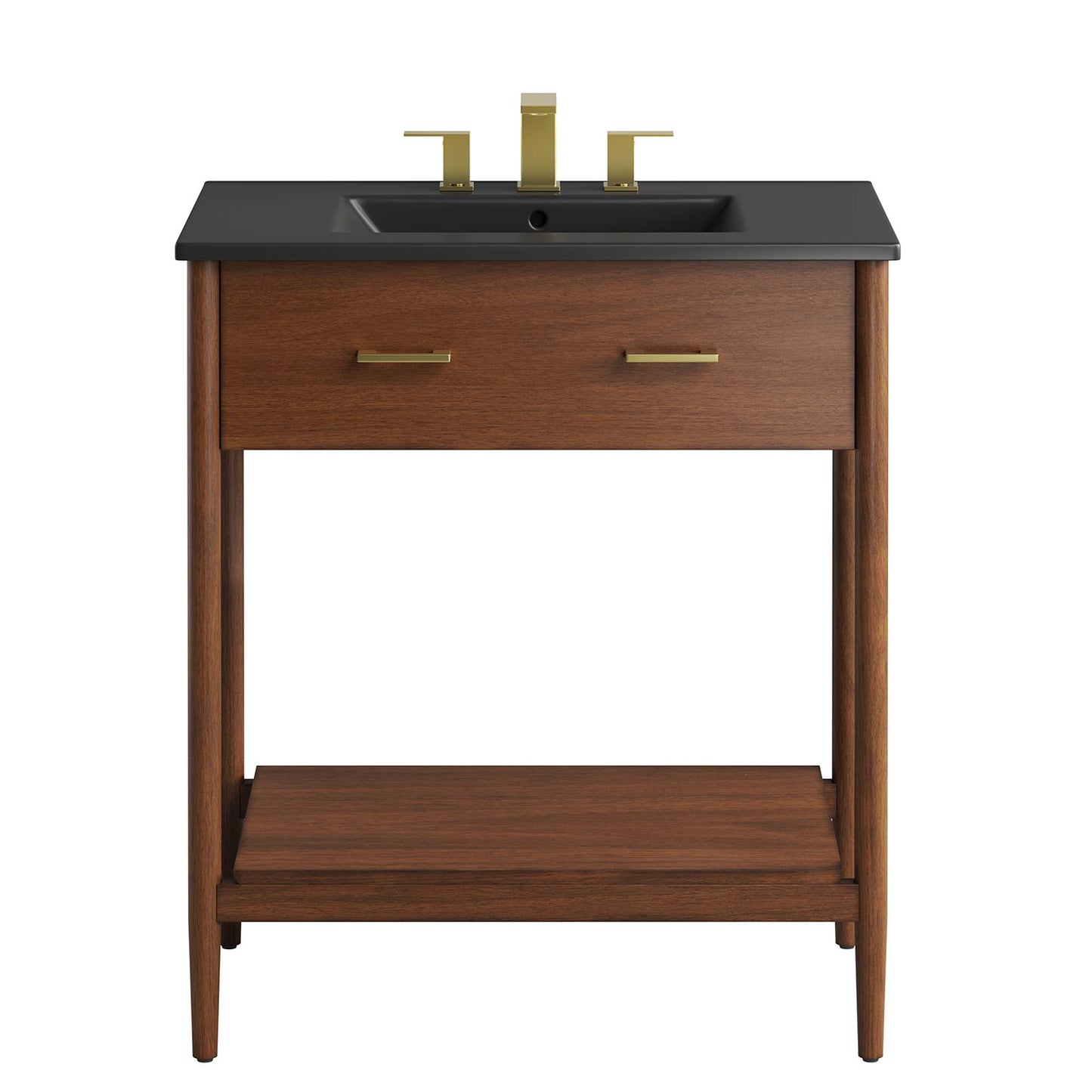 Modway - Zaire 30" Bathroom Vanity by Modway  Bathroom Vanities Black - EEI-6663-WAL-BLK