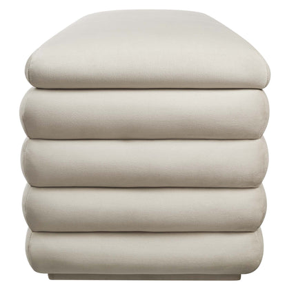 Modway - Mezzo Upholstered Performance Velvet Storage Bench by Modway  Living Room Benches and Stools Brown - EEI-6664-ALM