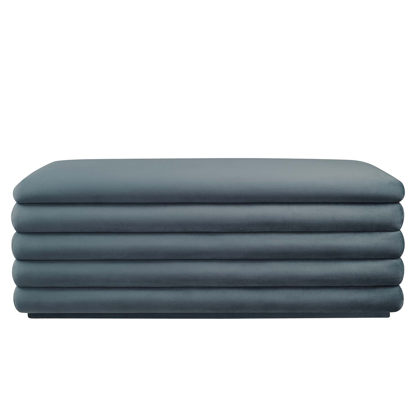 Modway - Mezzo Upholstered Performance Velvet Storage Bench by Modway  Living Room Benches and Stools Blue - EEI-6664-CAB