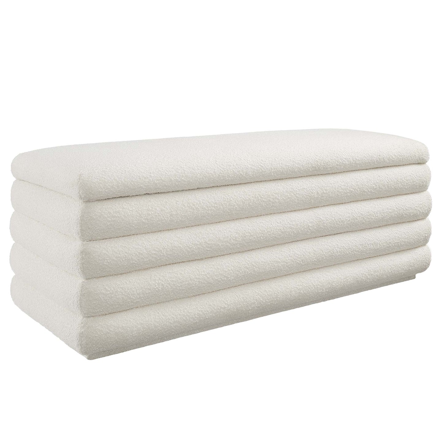 Modway - Mezzo Boucle Upholstered Storage Bench by Modway  Living Room Benches and Stools Green - EEI-6665-CLO