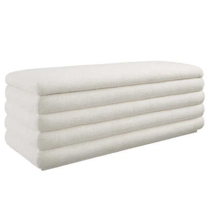 Modway - Mezzo Boucle Upholstered Storage Bench by Modway  Living Room Benches and Stools Green - EEI-6665-CLO