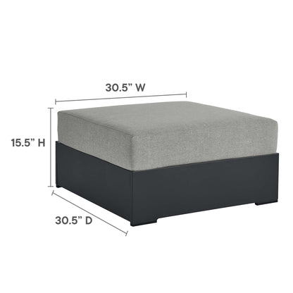 Modway - Tahoe 5-Piece Outdoor Patio Powder-Coated Aluminum Sectional Sofa Set by Modway  Outdoor Furniture Sofa Sectionals Gray - EEI-6674-GRY-GRY