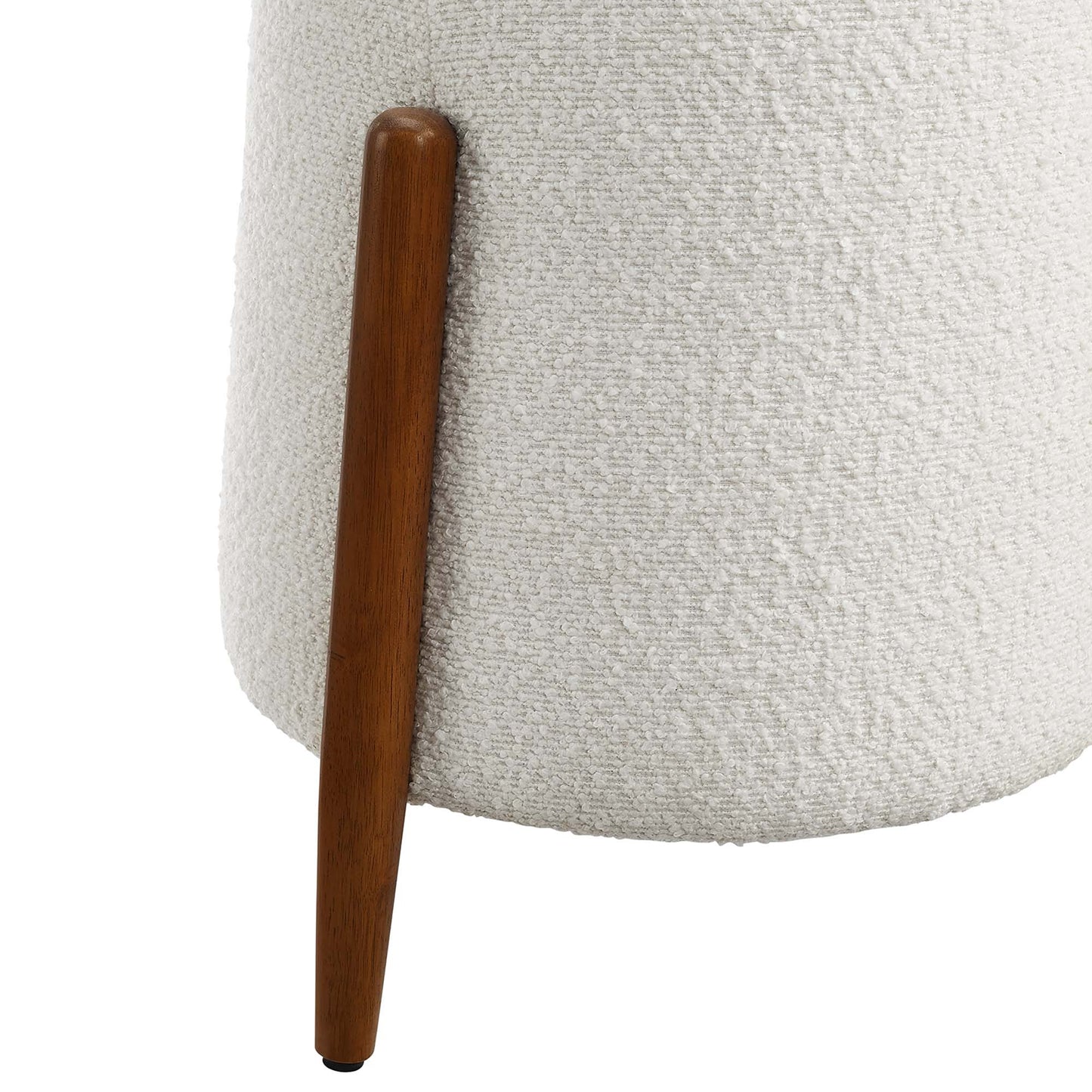 Modway - Riven Upholstered Boucle Fabric Ottoman by Modway  Living Room Sofas and Armchairs Blue - EEI-6686-CLO