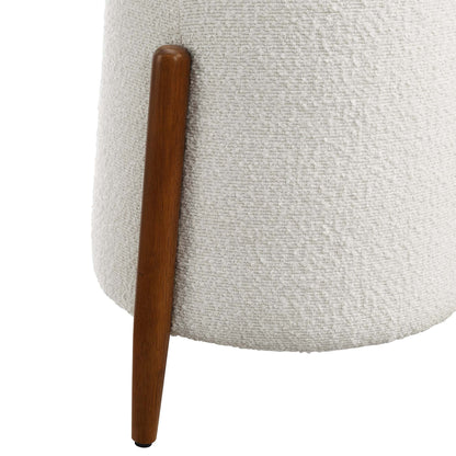 Modway - Riven Upholstered Boucle Fabric Ottoman by Modway  Living Room Sofas and Armchairs Blue - EEI-6686-CLO