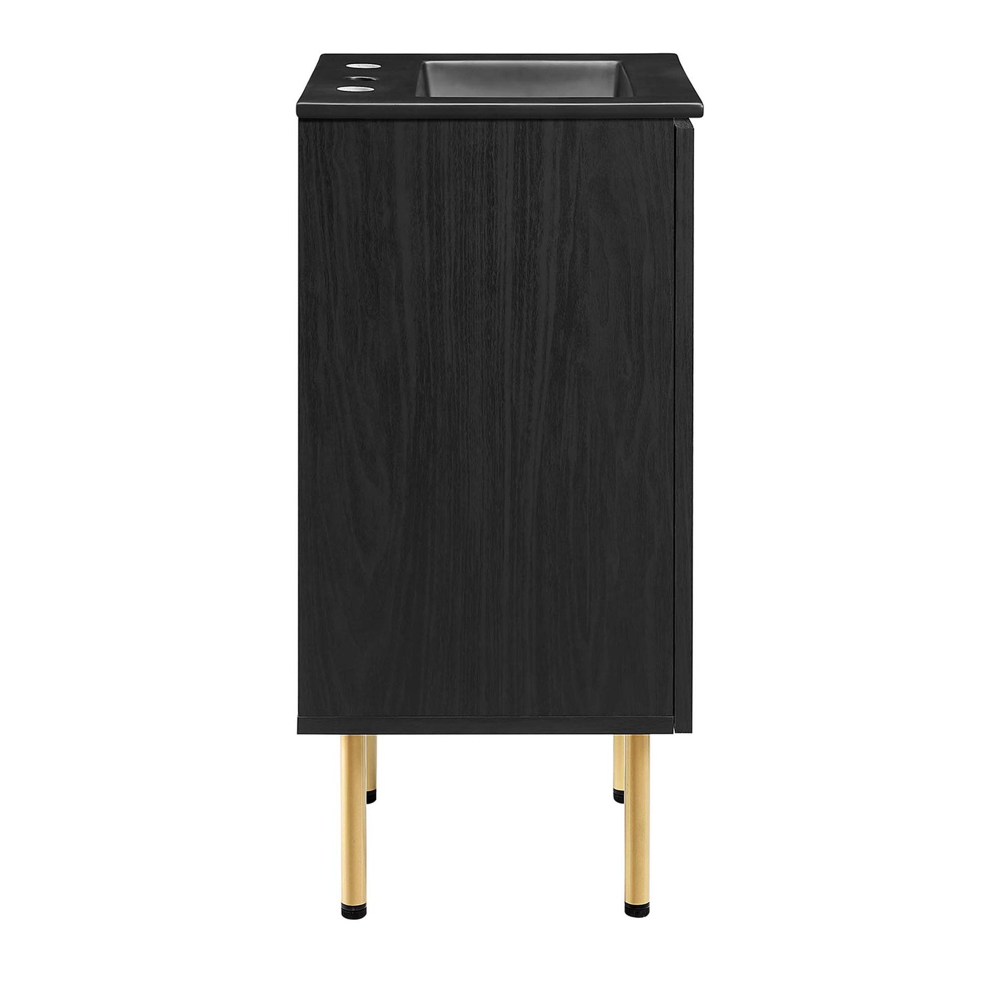 Modway Outlet Chaucer 18" Bathroom Vanity by Modway  Bathroom Furniture Black Black - EEI-6692-BLK-BLK