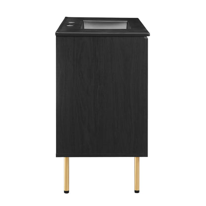 Modway Outlet Chaucer 36" Bathroom Vanity by Modway  Bathroom Furniture Black Black - EEI-6698-BLK-BLK