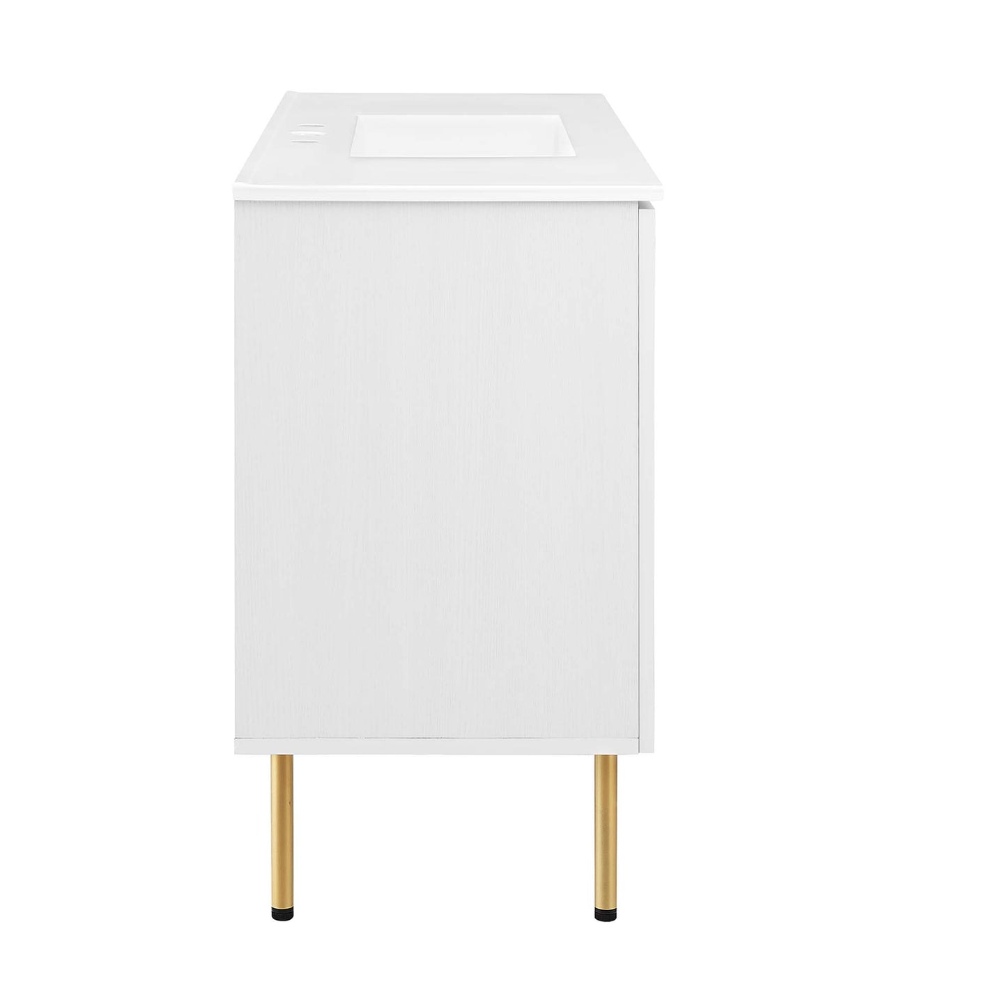 Modway Outlet Chaucer 48" Single Sink Bathroom Vanity by Modway  Bathroom Furniture White White - EEI-6699-WHI-WHI