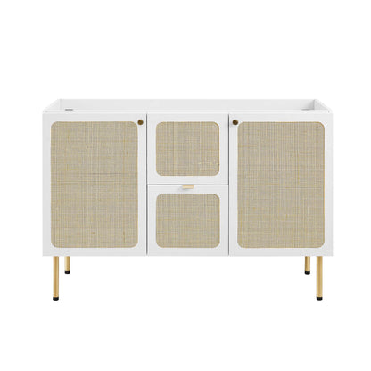 Modway Outlet Chaucer 48" Single Sink Bathroom Vanity by Modway  Bathroom Furniture White White - EEI-6699-WHI-WHI