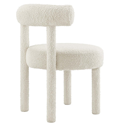 Modway - Toulouse Boucle Fabric Dining Chair Set of 2 by Modway  Bar and Dining Dining Chairs White - EEI-6705-IVO