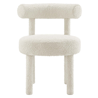 Modway - Toulouse Boucle Fabric Dining Chair Set of 2 by Modway  Bar and Dining Dining Chairs White - EEI-6705-IVO