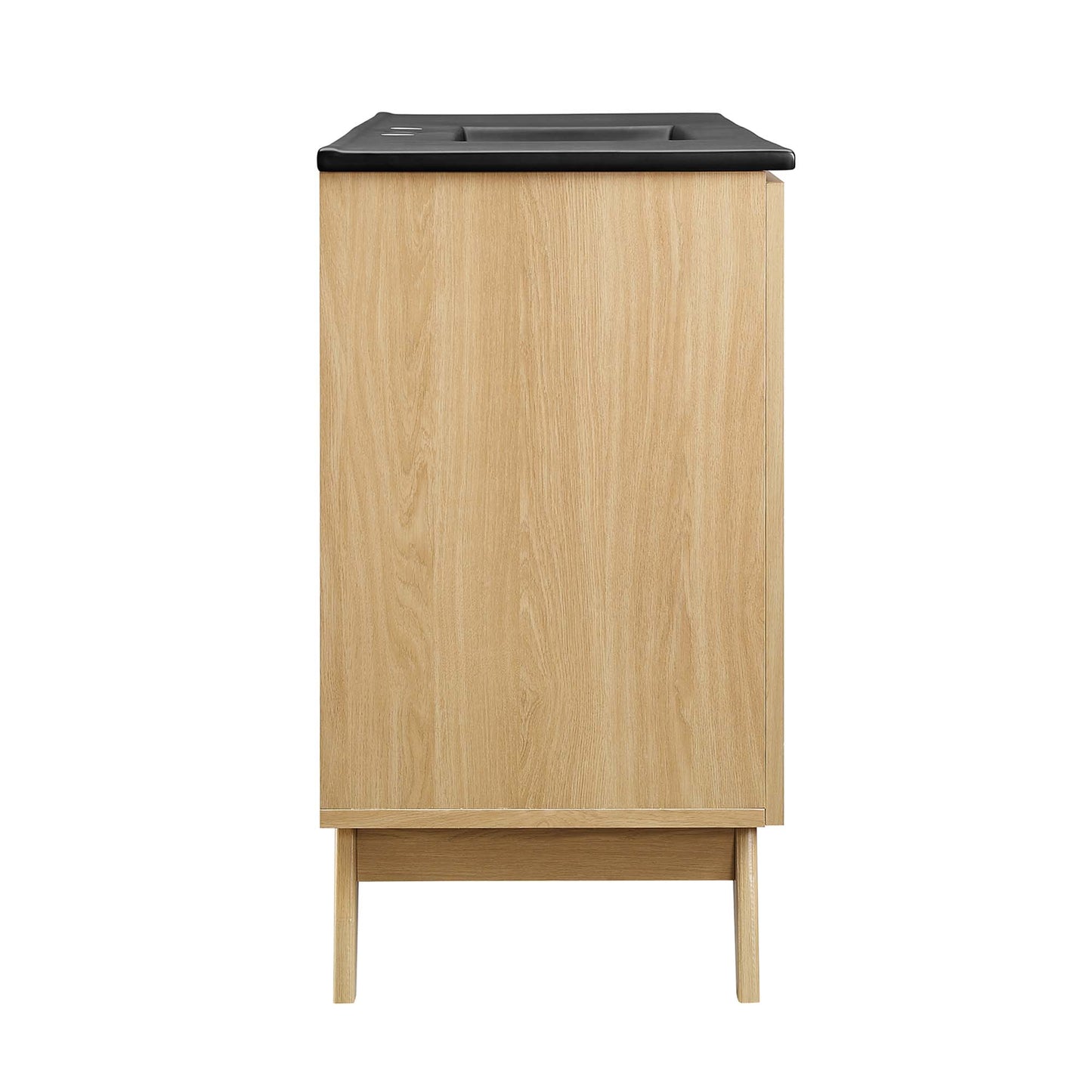 Modway - Soma 48? Single Sink Bathroom Vanity by Modway  Bathroom Vanities Brown - EEI-6720-OAK-BLK