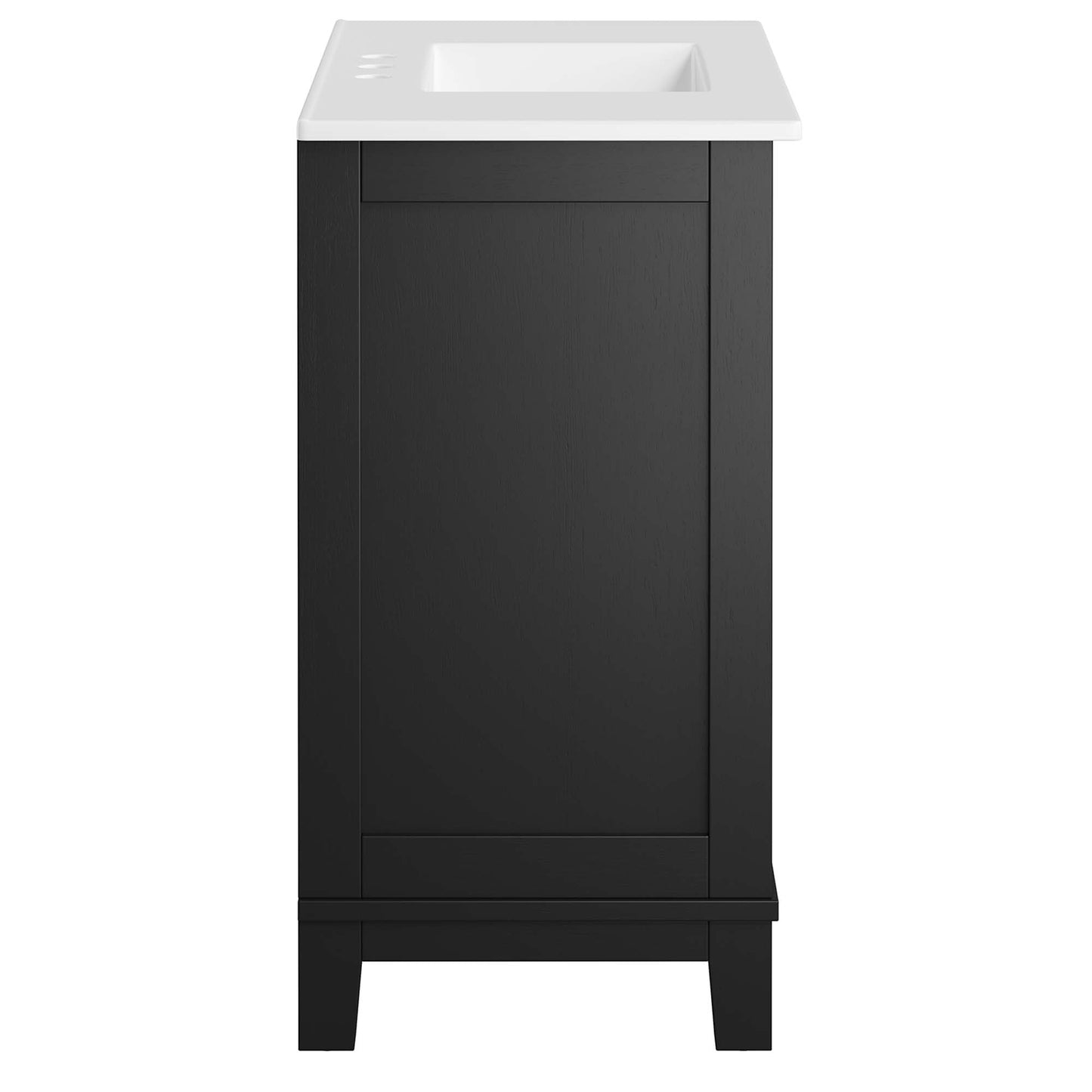 Modway - Dixie 36? Solid Wood Bathroom Vanity Cabinet by Modway  Bathroom Vanities White - EEI-6725-BLK-WHI