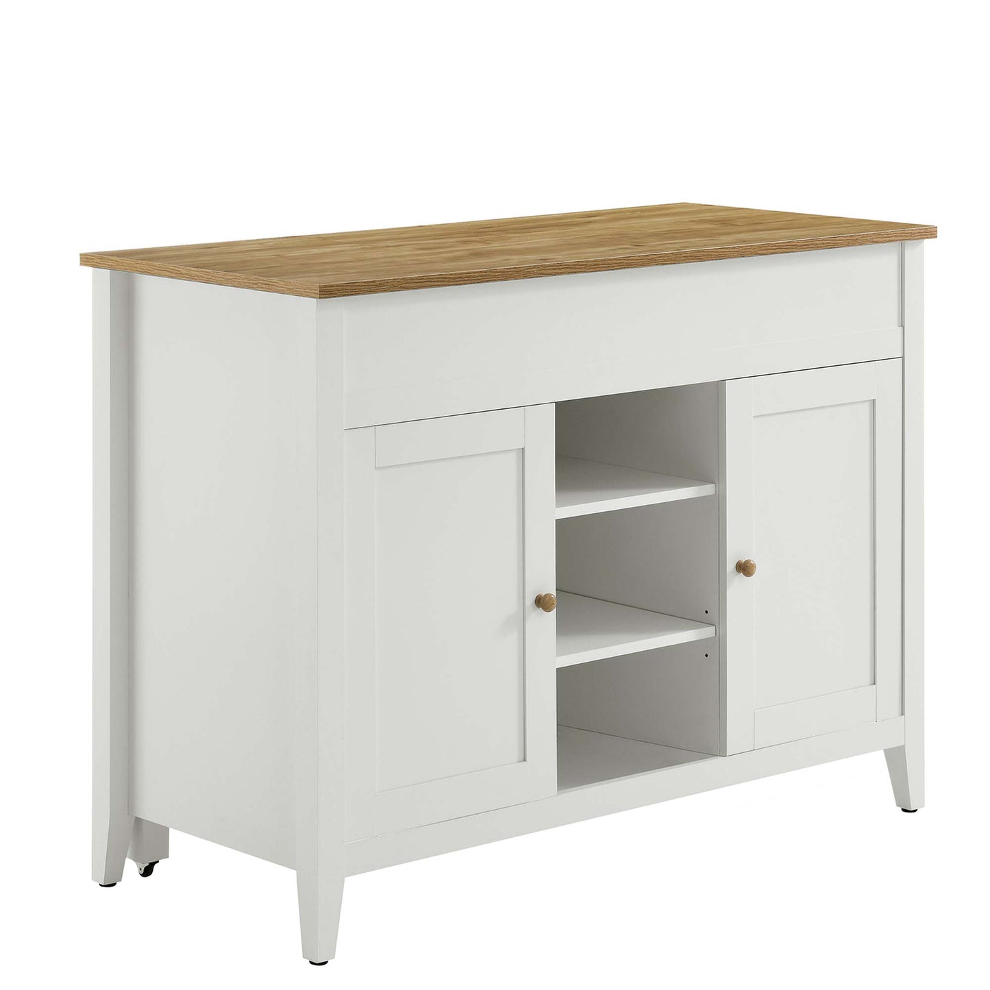 Modway - Garland Kitchen Island by Modway  Bar and Dining Dining Sets White - EEI-6727-OAK-WHI