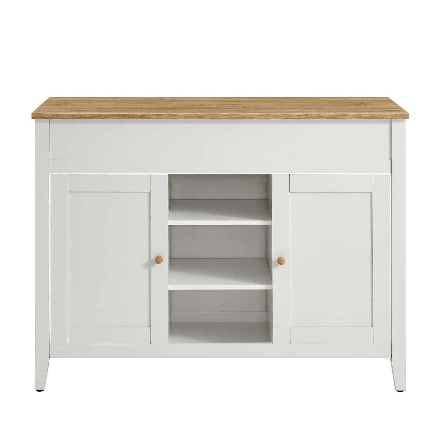 Modway - Garland Kitchen Island by Modway  Bar and Dining Dining Sets White - EEI-6727-OAK-WHI