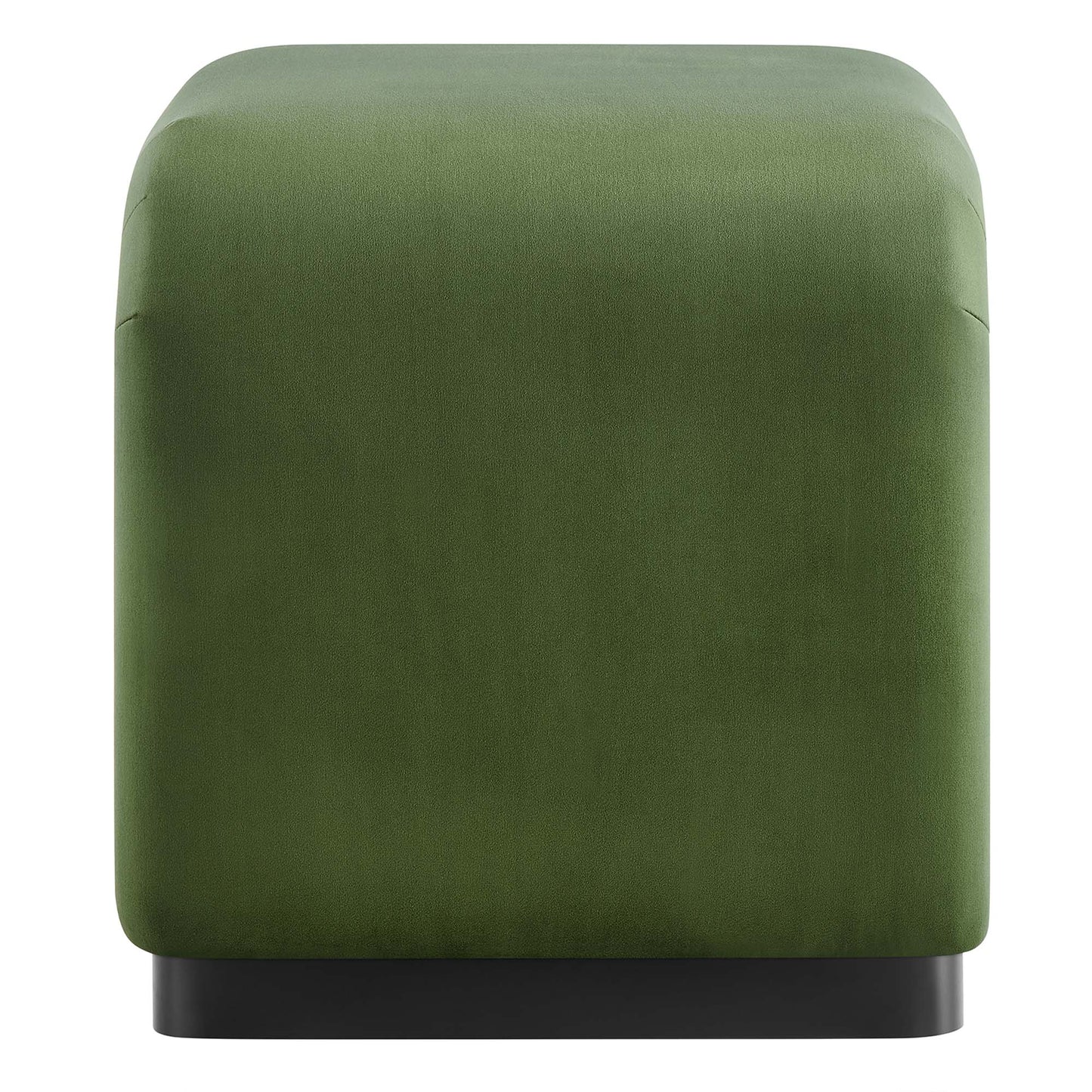 Modway - Koda Performance Velvet Waterfall Stool by Modway  Living Room Sofas and Armchairs Green - EEI-6733-BLK-MOS