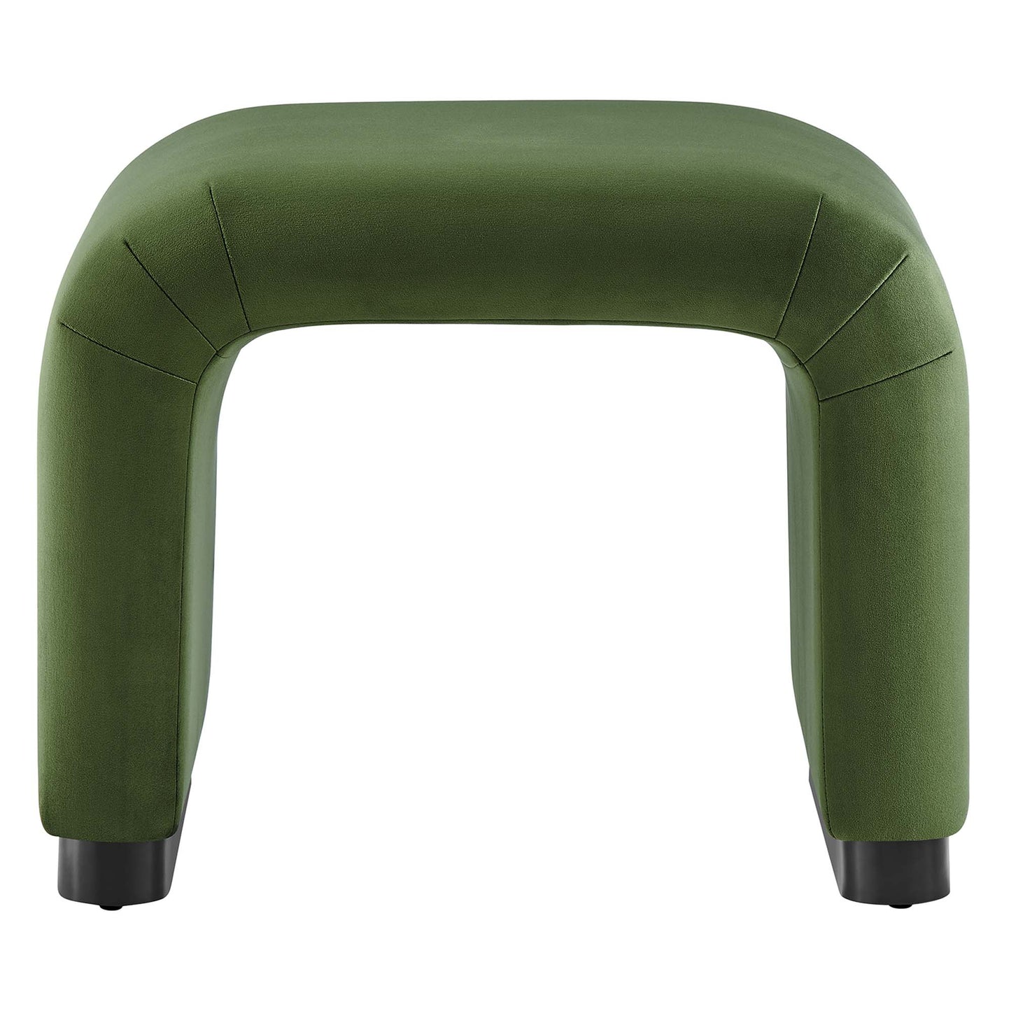 Modway - Koda Performance Velvet Waterfall Stool by Modway  Living Room Sofas and Armchairs Green - EEI-6733-BLK-MOS