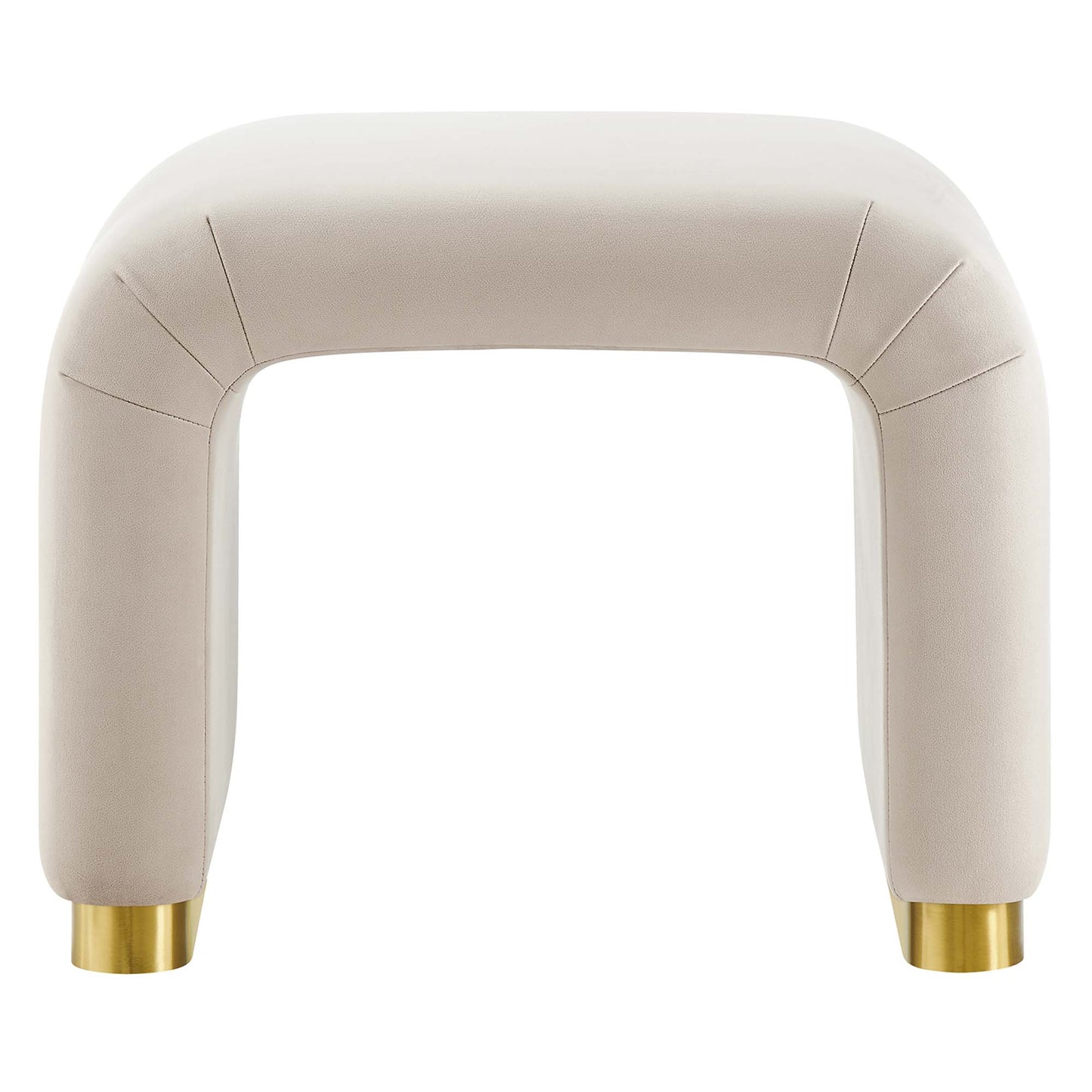 Modway - Koda Performance Velvet Waterfall Stool by Modway  Living Room Sofas and Armchairs Brown - EEI-6733-BRA-ALM