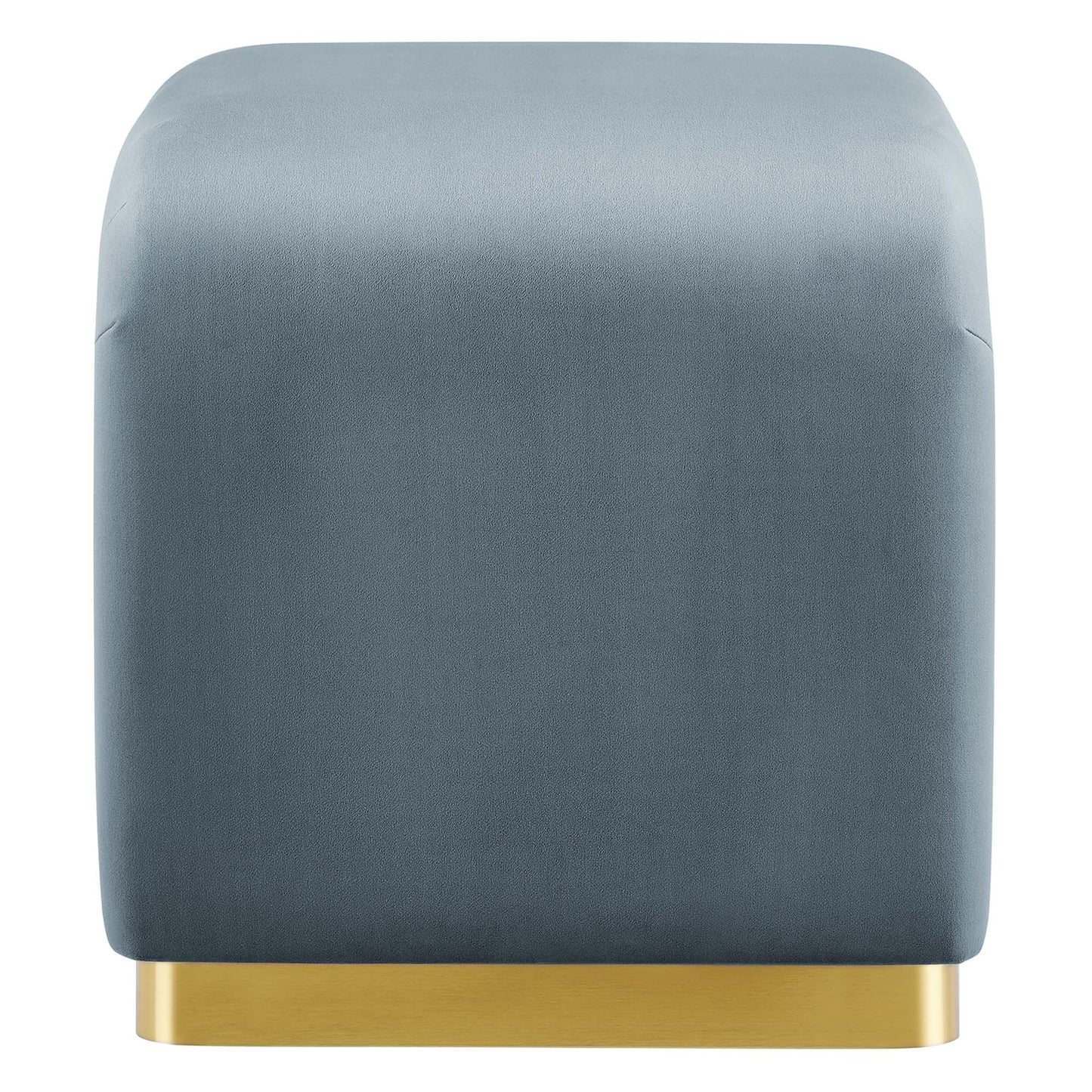 Modway - Koda Performance Velvet Waterfall Stool by Modway  Living Room Sofas and Armchairs Blue - EEI-6733-BRA-CAB