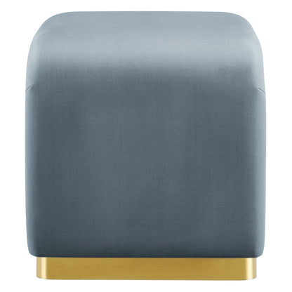 Modway - Koda Performance Velvet Waterfall Stool by Modway  Living Room Sofas and Armchairs Blue - EEI-6733-BRA-CAB