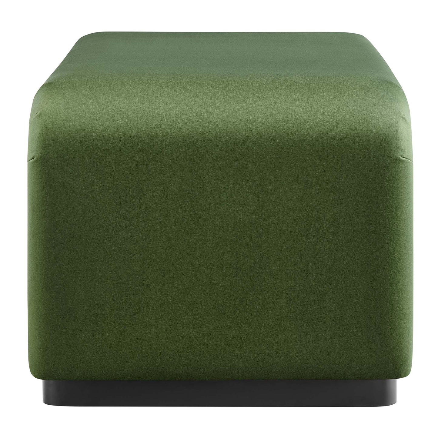 Modway - Koda Performance Velvet Waterfall Ottoman by Modway  Living Room Sofas and Armchairs Green - EEI-6735-BLK-MOS