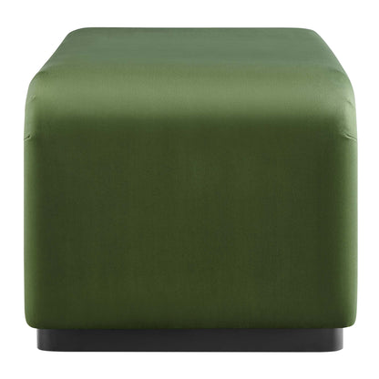 Modway - Koda Performance Velvet Waterfall Ottoman by Modway  Living Room Sofas and Armchairs Green - EEI-6735-BLK-MOS