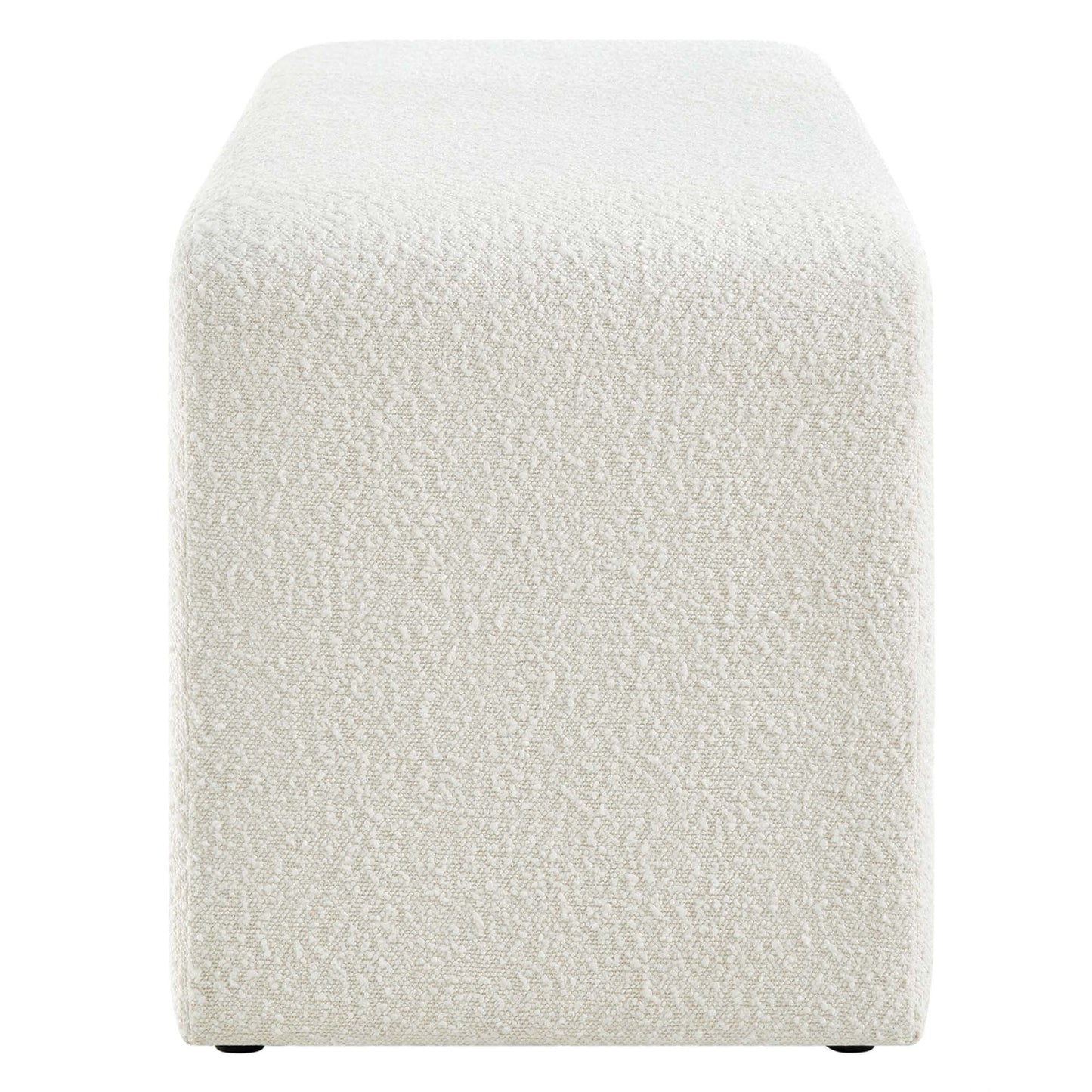 Modway - Simba Boucle Fabric Waterfall Long Bench by Modway  Living Room Benches and Stools White - EEI-6736-IVO