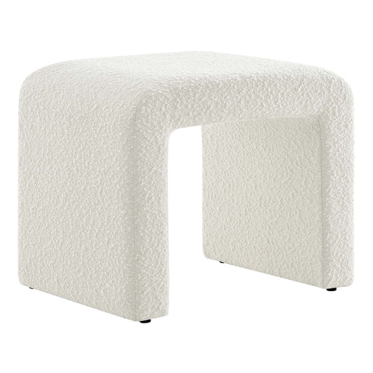 Modway - Simba Boucle Fabric Waterfall Stool by Modway  Living Room Sofas and Armchairs White - EEI-6737-IVO