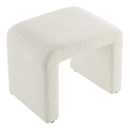 Modway - Simba Boucle Fabric Waterfall Stool by Modway  Living Room Sofas and Armchairs White - EEI-6737-IVO