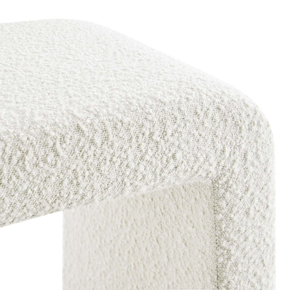 Modway - Simba Boucle Fabric Waterfall Stool by Modway  Living Room Sofas and Armchairs White - EEI-6737-IVO