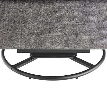 Modway - Etta Upholstered Fabric Lounge Chair by Modway  Living Room Sofas and Armchairs Gray - EEI-6738-GRY