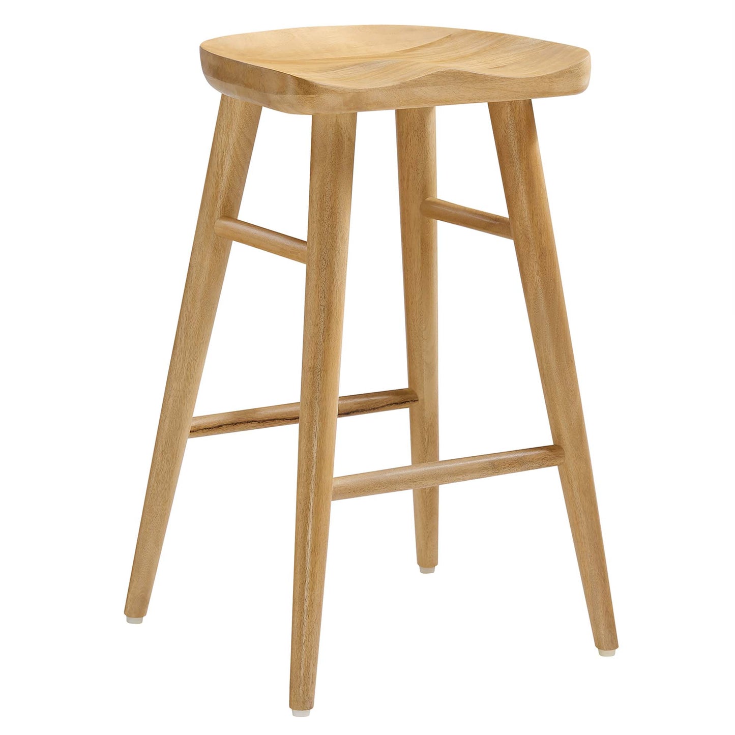 Modway - Saville Backless Wood Counter Stools Set of 2 by Modway  Bar and Dining Bar and Counter Stools Brown - EEI-6739-OAK
