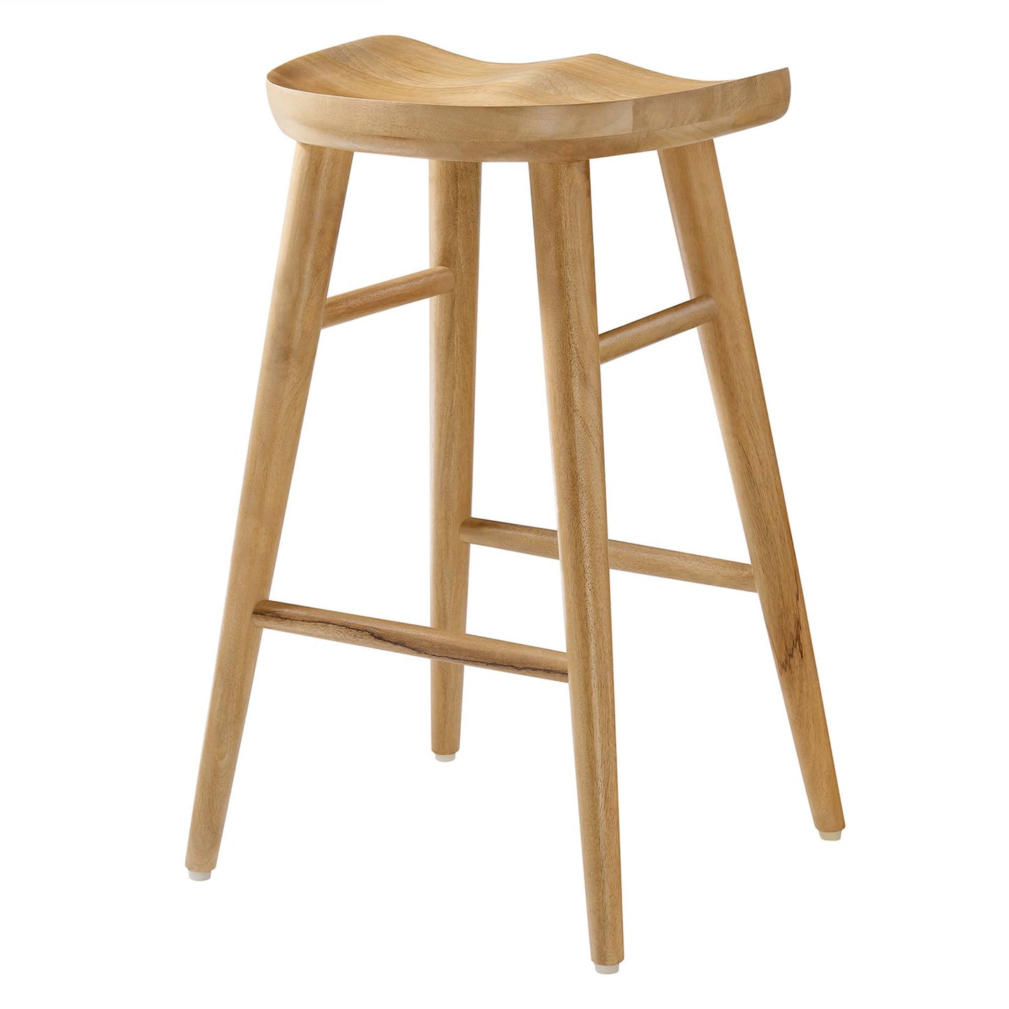 Modway - Saville Backless Wood Counter Stools Set of 2 by Modway  Bar and Dining Bar and Counter Stools Brown - EEI-6739-OAK