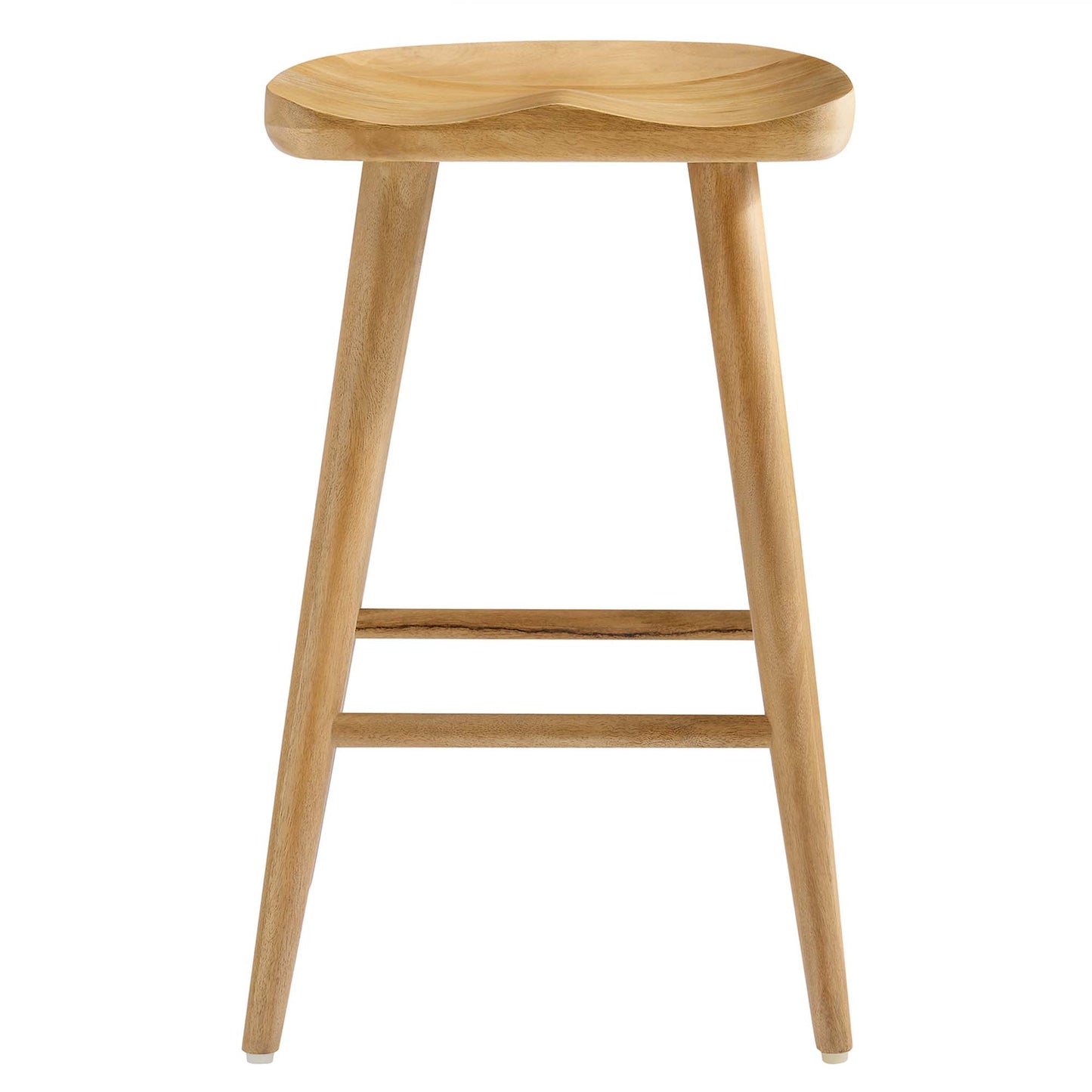 Modway - Saville Backless Wood Counter Stools Set of 2 by Modway  Bar and Dining Bar and Counter Stools Brown - EEI-6739-OAK