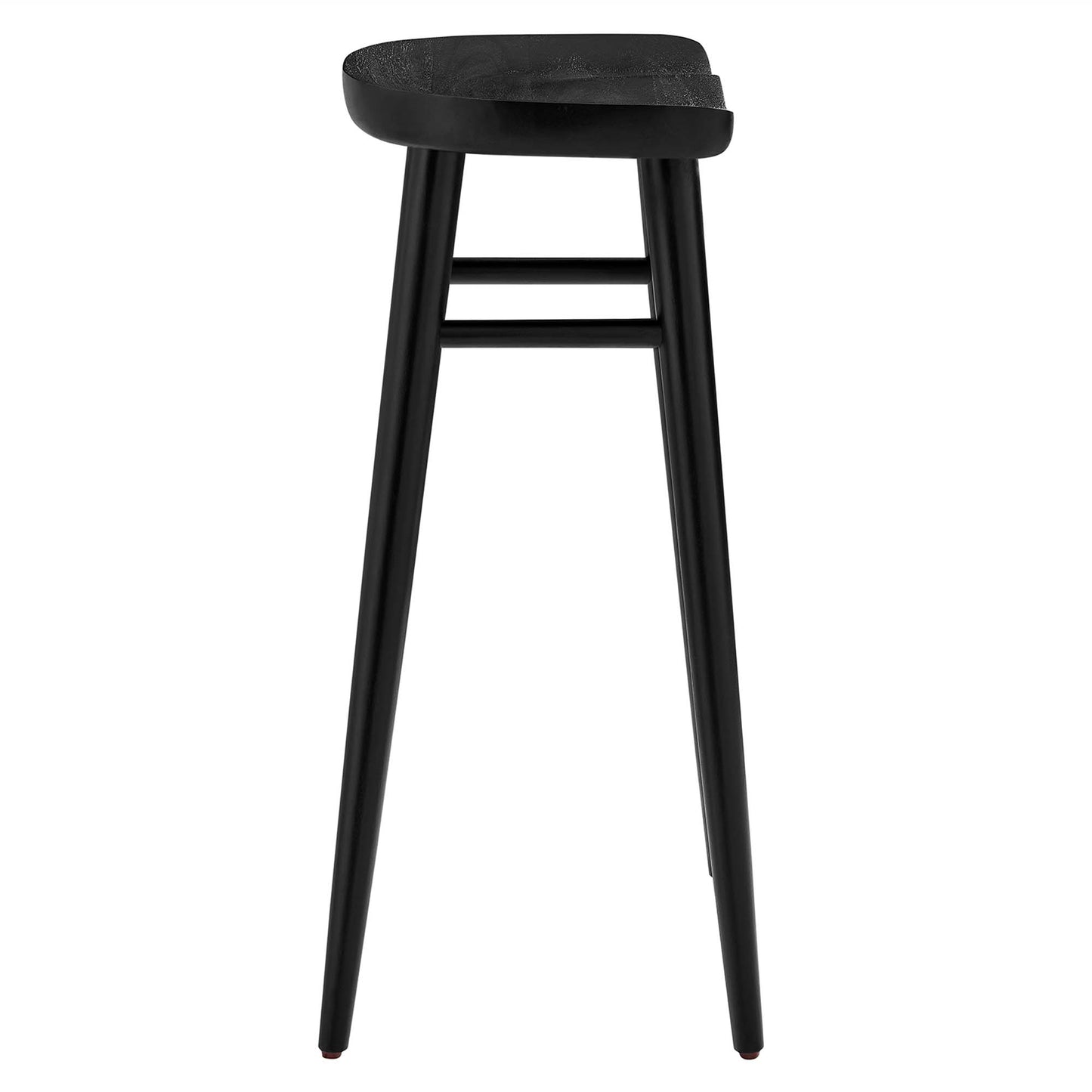 Modway - Saville Backless Wood Bar Stools Set of 2 by Modway  Bar and Dining Bar and Counter Stools Black - EEI-6740-BLK