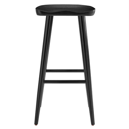 Modway - Saville Backless Wood Bar Stools Set of 2 by Modway  Bar and Dining Bar and Counter Stools Black - EEI-6740-BLK