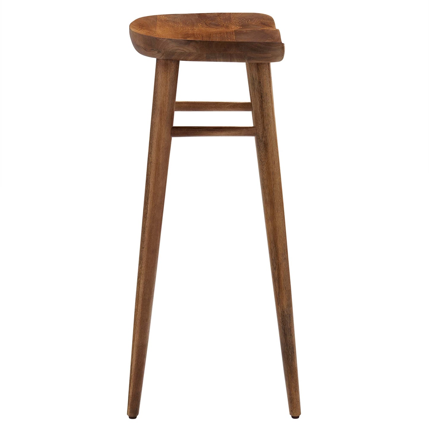 Modway - Saville Backless Wood Bar Stools Set of 2 by Modway  Bar and Dining Bar and Counter Stools Brown - EEI-6740-WAL