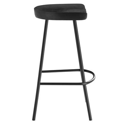 Modway - Concord Backless Wood Counter Stools Set of 2 by Modway  Bar and Dining Bar and Counter Stools Black - EEI-6741-BLK