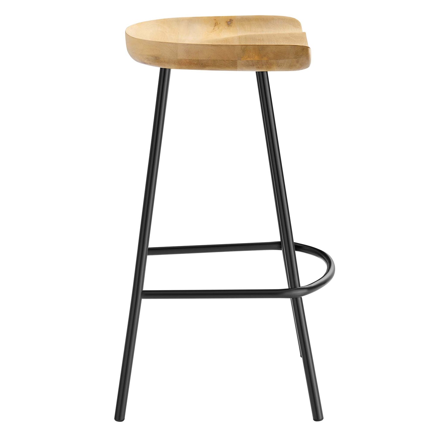 Modway - Concord Backless Wood Counter Stools Set of 2 by Modway  Bar and Dining Bar and Counter Stools Brown - EEI-6741-OAK