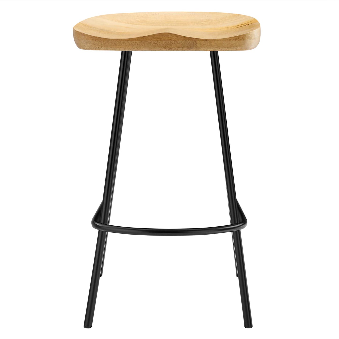 Modway - Concord Backless Wood Counter Stools Set of 2 by Modway  Bar and Dining Bar and Counter Stools Brown - EEI-6741-OAK