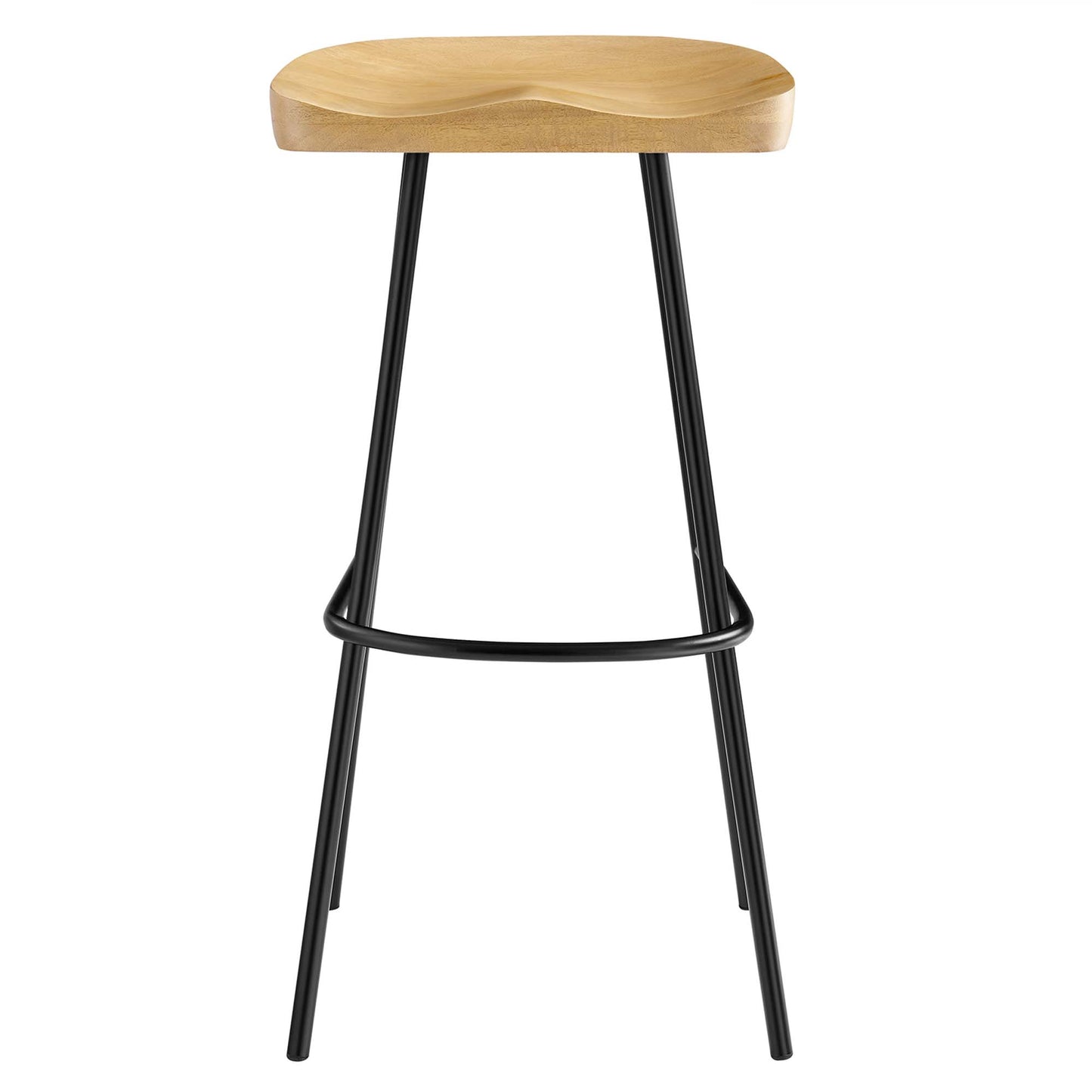 Modway - Concord Backless Wood Bar Stools Set of 2 by Modway  Bar and Dining Bar and Counter Stools Brown - EEI-6742-OAK