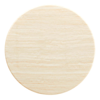 Modway Outlet Lippa 36" Round Faux Travertine Dining Table by Modway  Bar and Dining Furniture White Travertine - EEI-6748-WHI-TRA