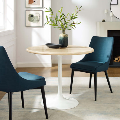 Modway Outlet Lippa 36" Round Faux Travertine Dining Table by Modway  Bar and Dining Furniture White Travertine - EEI-6748-WHI-TRA