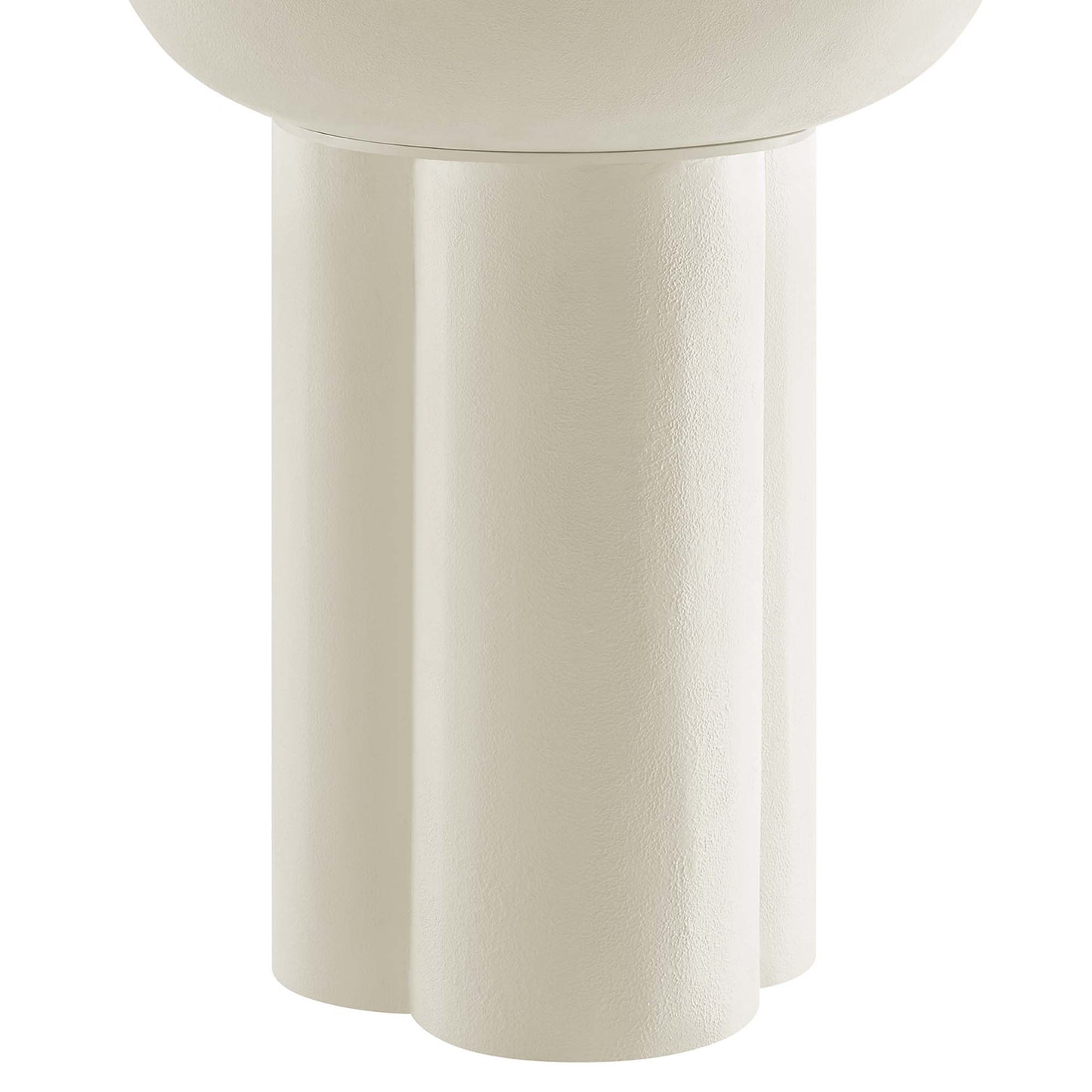 Modway - Caspian Round Concrete Side Table by Modway  Living Room Tables White - EEI-6761-WHI