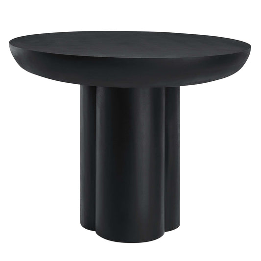 Modway - Caspian 40" Round Concrete Dining Table by Modway  Bar and Dining Bar and Dining Tables Black - EEI-6762-BLK