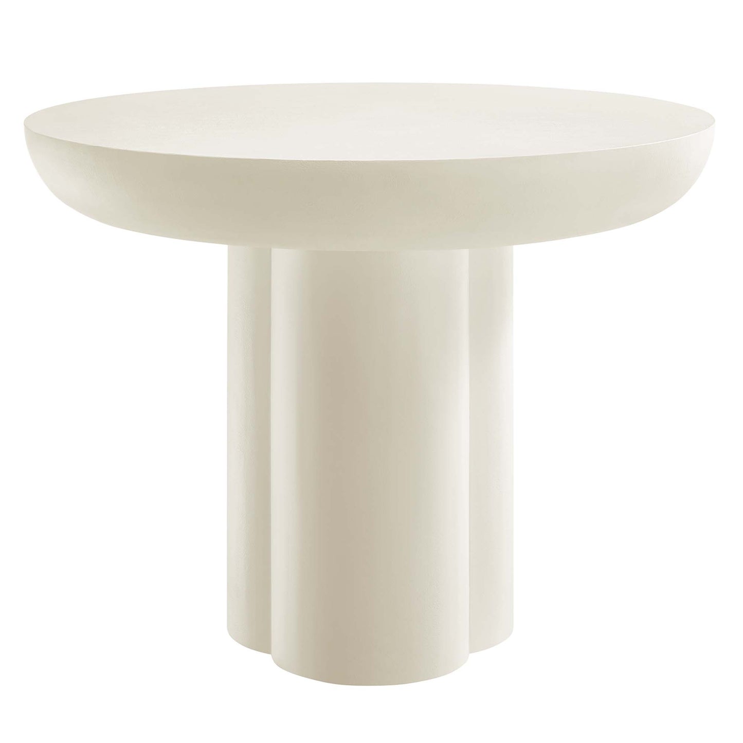 Modway - Caspian 40" Round Concrete Dining Table by Modway  Bar and Dining Bar and Dining Tables White - EEI-6762-WHI