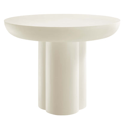 Modway - Caspian 40" Round Concrete Dining Table by Modway  Bar and Dining Bar and Dining Tables White - EEI-6762-WHI