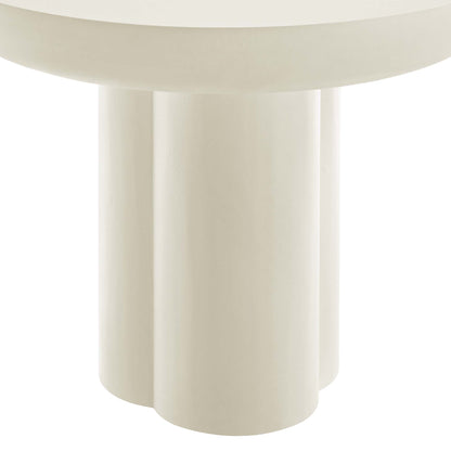 Modway - Caspian 40" Round Concrete Dining Table by Modway  Bar and Dining Bar and Dining Tables White - EEI-6762-WHI