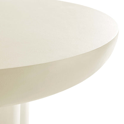 Modway - Caspian 40" Round Concrete Dining Table by Modway  Bar and Dining Bar and Dining Tables White - EEI-6762-WHI