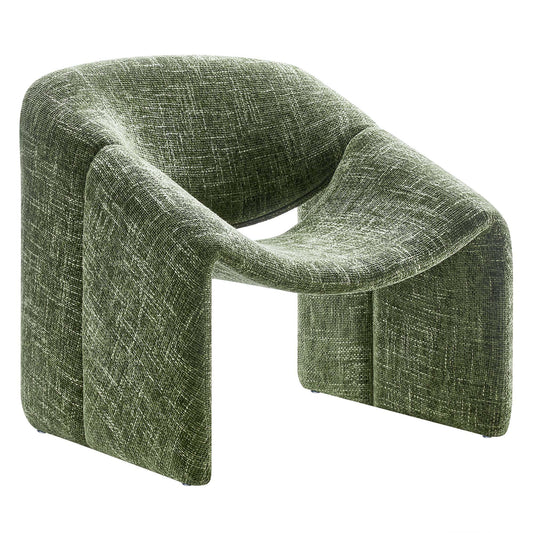 Modway - Vivi Chenille Upholstered Accent Chair by Modway  Living Room Sofas and Armchairs Green - EEI-6767-BAS