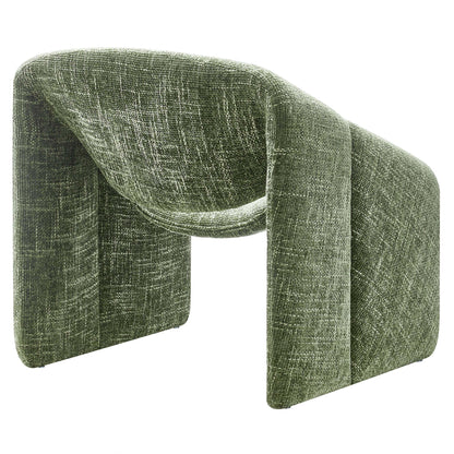 Modway - Vivi Chenille Upholstered Accent Chair by Modway  Living Room Sofas and Armchairs Green - EEI-6767-BAS